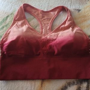 NWOT PINK lightly lined sports bra
